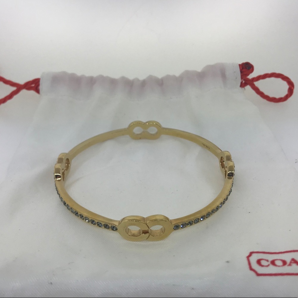 Signature Coach Bangle with rhinestones